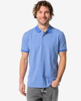HEMA Herenpolo Denton Strepen Felblauw (felblauw)