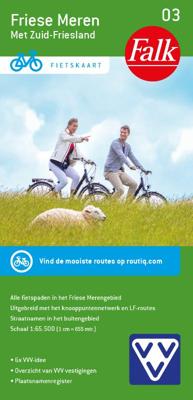Fietskaart 03 Friese Meren met Zuid-Friesland | Falk