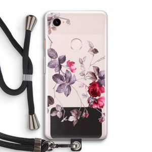 Mooie bloemen: Pixel 3 Transparant Hoesje met koord