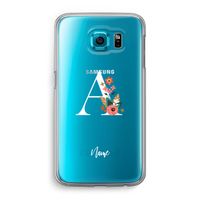 Pink Bouquet: Samsung Galaxy S6 Transparant Hoesje