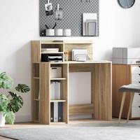 Bureau met opbergruimte Sonoma eiken 90 x 48 x 101,5 cm
