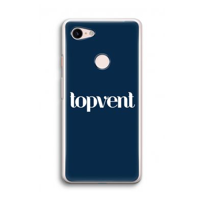 Topvent Navy: Google Pixel 3 Transparant Hoesje