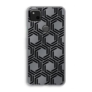 Geometrisch patroon: Google Pixel 4a Transparant Hoesje