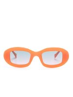 Retrosuperfuture lunettes de soleil rondes à logo imprimé - Orange - thumbnail