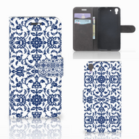 Honor 4A | Y6 Hoesje Flower Blue - thumbnail
