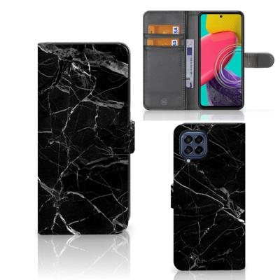 Samsung Galaxy M53 | Bookcase | Marmer Zwart - Origineel Cadeau Vader