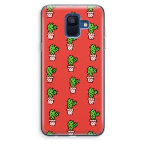 Mini cactus: Samsung Galaxy A6 (2018) Transparant Hoesje