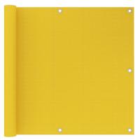 VidaXL Balkonscherm 90x300 cm hdpe geel