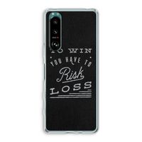 Risk loss: Sony Xperia 5 III Transparant Hoesje