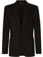 Dolce & Gabbana blazer Portofino à fines rayures - Noir