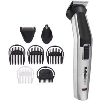 BABYLISS MT726E Multifunctionele 8 in 1 draadloze titanium trimmer - 60 min autonomie - 3 verwisselbare accessoires - Wasbare scheerhoofden