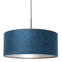 Steinhauer HanglampSparkled zwart met blauw velvet - 8248ZW