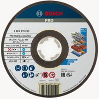 Bosch Accessoires X-LOCK Slijpschijf Multi Construction 125x1x22.23mm, recht - 1 stuk(s) - 2608619269 Bosch Accessoires X-LOCK Slijpschijf Multi Construction 125x1x22.23mm, recht - 1 stuk(s) - 2608619269