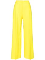 MSGM pantalon palazzo à taille haute - Jaune