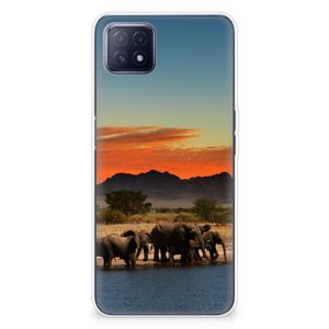 OPPO A53 5G | OPPO A73 5G TPU Hoesje Olifanten