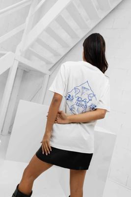 24 Uomo Riviera T-Shirt Dames Gebroken Wit - Maat XS - Kleur: Gebroken Wit | Soccerfanshop