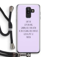 GSM: Samsung Galaxy J8 (2018) Transparant Hoesje met koord