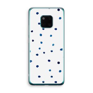Blauwe stippen: Huawei Mate 20 Pro Transparant Hoesje