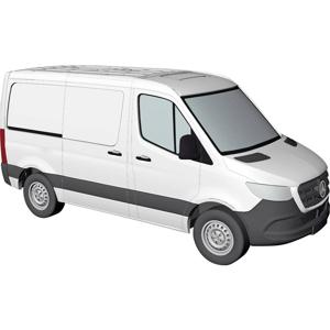 Busch 53400 H0 Auto Mercedes Benz Sprinter bestelwagen kort, wit