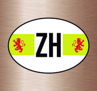 Autostickers vlag Zuid Holland