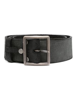 Ralph Lauren RRL ceinture en daim à logo gravé - Noir