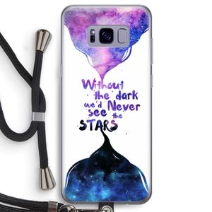 Stars quote: Samsung Galaxy S8 Transparant Hoesje met koord