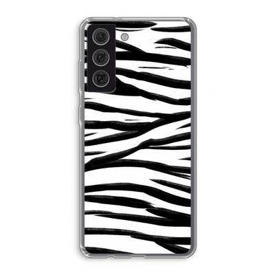 Zebra pattern: Samsung Galaxy S21 FE Transparant Hoesje
