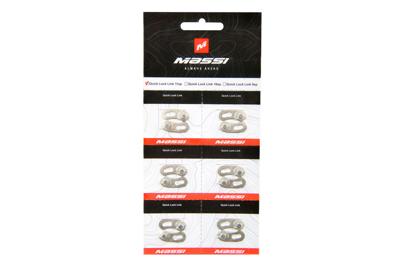 Massi Quick Lock Kettingschakel 9 versnellingen 6 eenheden - Zilver Massi Quick Lock Kettingschakel 9 versnellingen 6 eenheden - Zilver
