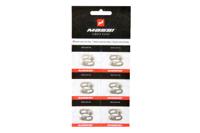 Massi Quick Lock Kettingschakel 9 versnellingen 6 eenheden - Zilver Massi Quick Lock Kettingschakel 9 versnellingen 6 eenheden - Zilver