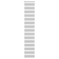 VidaXL Zebra rolgordijn 50x230 cm stofbreedte 45,9cm lichtgrijs