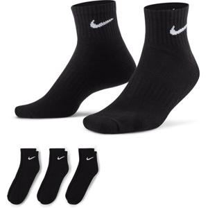 Nike Unisex Cushioned Quarter 3-Pack Sokken - Handbalkleding - Handbalsokken - zwart - maat 46-50