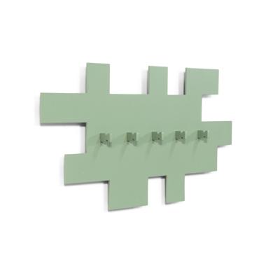Spinder Design Tetromino wandkapstok - dusty green Spinder Design Tetromino wandkapstok - dusty green