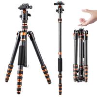 K&F Concept statief BA225 carbon ultra compact reisstatief met BH-25 ballhead en monopod functie