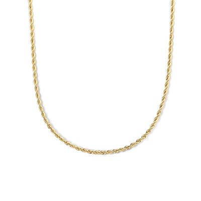 Ketting Koordschakel staal goudkleurig 4,0 mm 42 + 3 cm