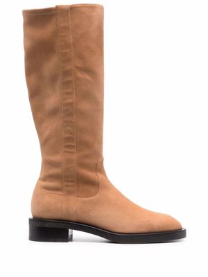 Stuart Weitzman bottes en daim - Marron