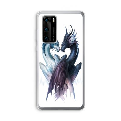 Yin Yang Dragons: Huawei P40 Transparant Hoesje