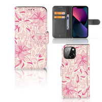 iPhone 13 Mini Hoesje Pink Flowers