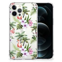 iPhone 12 Pro Max Case Anti-shock Flamingo Palms - thumbnail