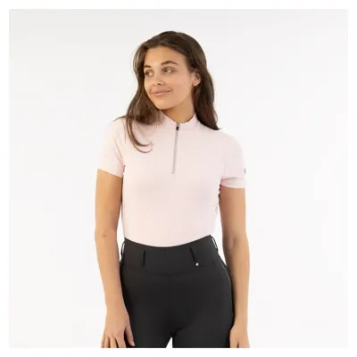 BR Half Zipp-Up Shirt Kim roze maat:xs BR Half Zipp-Up Shirt Kim roze maat:xs