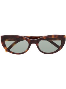 Saint Laurent Eyewear lunettes de soleil à monture papillon - Marron