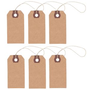 72x Cadeau tags/labels kraftpapier/karton 9 cm