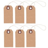 72x Cadeau tags/labels kraftpapier/karton 9 cm