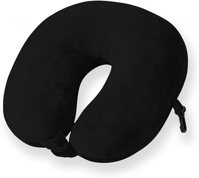 Cuddlebug nekkussen U vorm memoryfoam 30 cm zwart Cuddlebug nekkussen U vorm memoryfoam 30 cm zwart