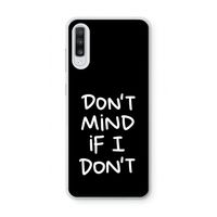 Don't Mind: Samsung Galaxy A70 Transparant Hoesje