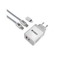 Oplader Subblim SUBCHG-3WPD10 Wit