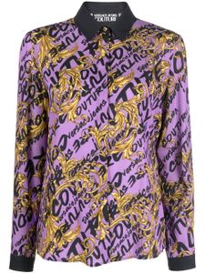 Versace Jeans Couture chemise à imprimé graffiti - Violet