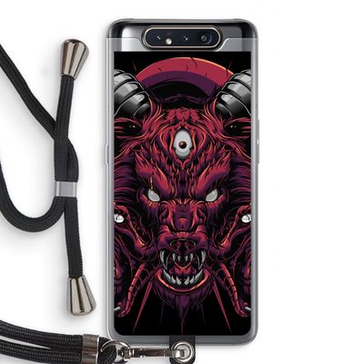 Hell Hound and Serpents: Samsung Galaxy A80 Transparant Hoesje met koord