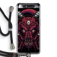 Hell Hound and Serpents: Samsung Galaxy A80 Transparant Hoesje met koord