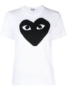 Comme Des Garçons Play t-shirt en coton à logo imprimé - Blanc