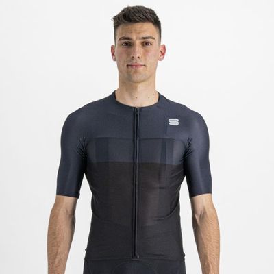 Sportful Light Pro fietsshirt korte mouw fietsshirt zwart/blauw heren XL